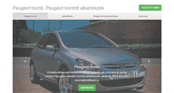 Desktop Screenshot of peugeot-bonto.hu